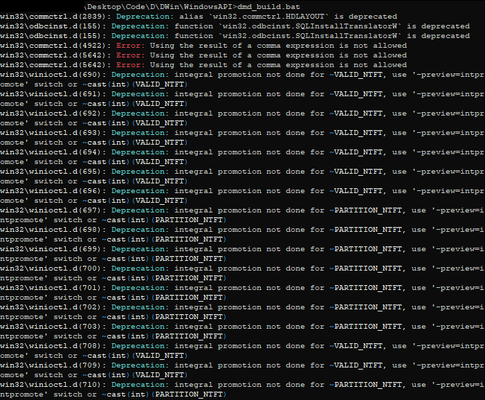 After Fixing Arrays Build Errors